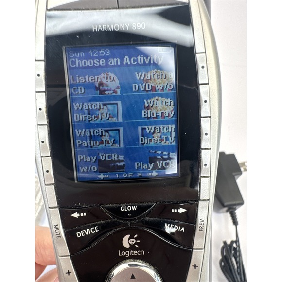 Logitech Harmony 890 Advanced Universal Remote Controls w/ Dock & New Batteries - Picture 4 of 4